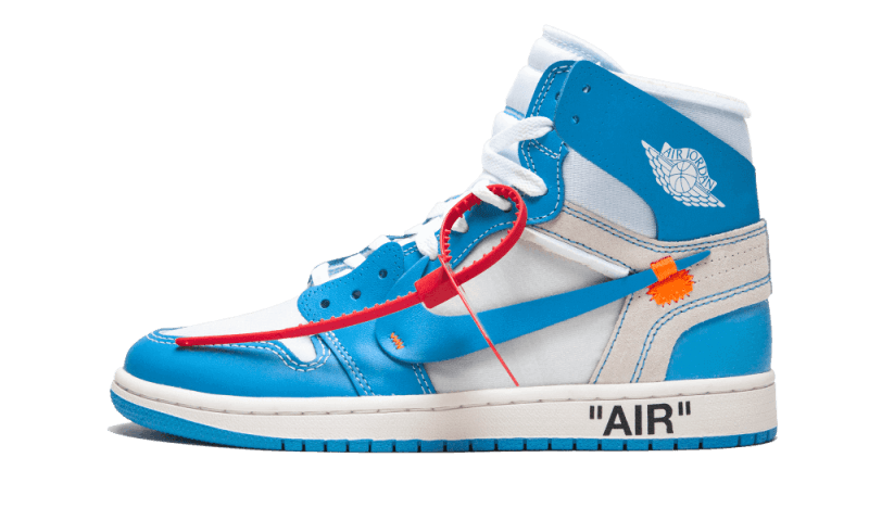 Air Jordan Retro High Off White University Blue Addict Sneakers