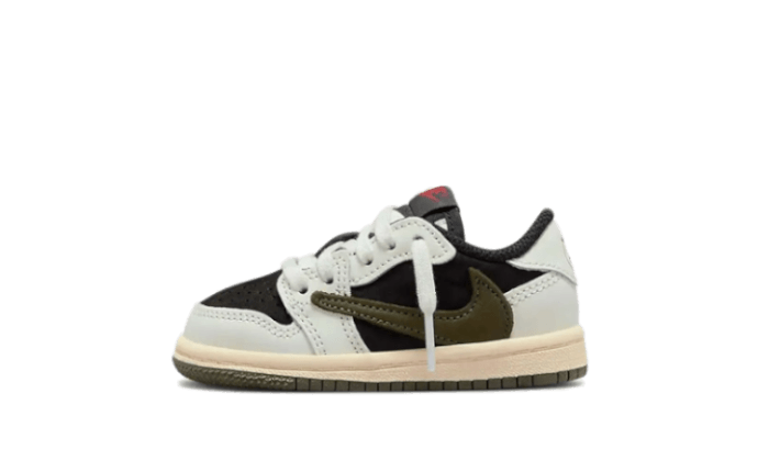Air Jordan 1 Retro Low Og Sp Travis Scott Olive Bebe Td Suchtige Turnschuhe Addict Sneakers