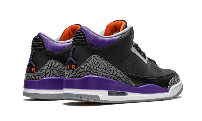 Air Jordan Retro Black Court Purple Addict Sneakers