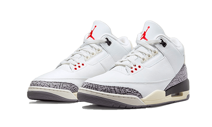 Air Jordan 3 Retro White Cement neu interpretiert Suchtige Turnschuhe Addict Sneakers