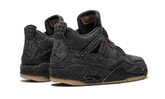 Air Jordan 4 Retro Levis Schwarz Suchtige Turnschuhe Addict Sneakers