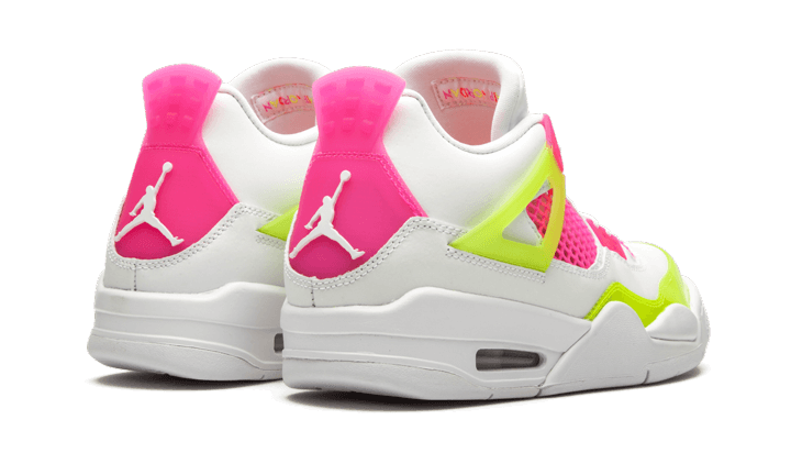 Jordan 4 neon sales pink