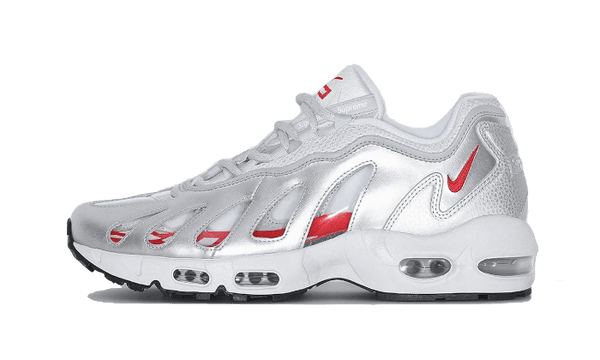 Nike Air Max 96 Metallic Silber Supreme Addict Sneakers