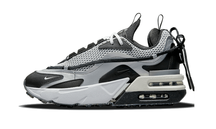 Nike Air Max Furyosa Silber und Schwarz Suchtige Turnschuhe Addict Sneakers