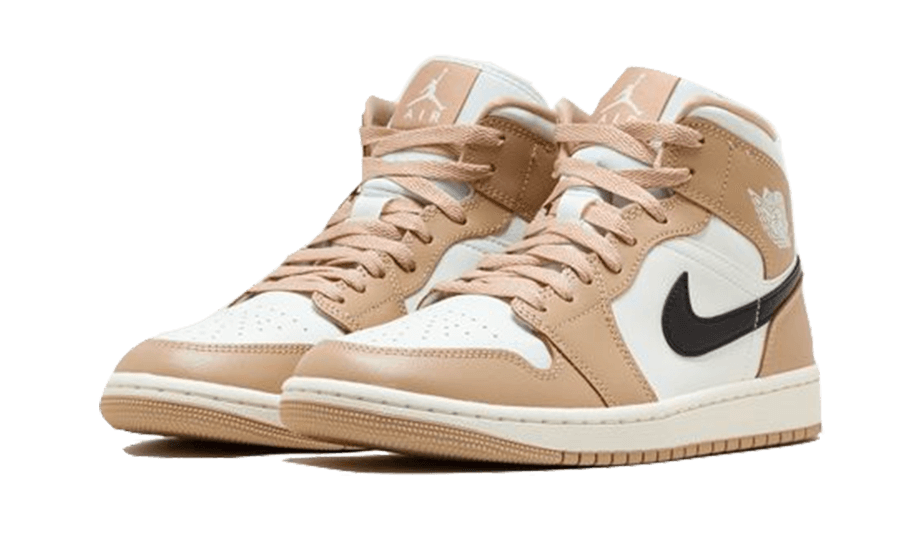 Air Jordan 1 Mid Tan Black