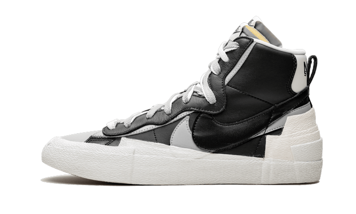 Nike Blazer Mid Sacai Schwarz Grau Süchtige Turnschuhe – Addict