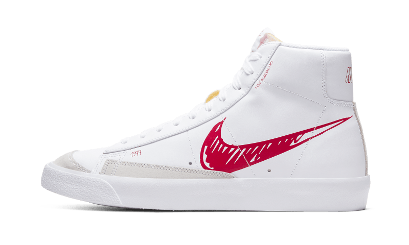 Nike Blazer Mid Sketch Red Swoosh