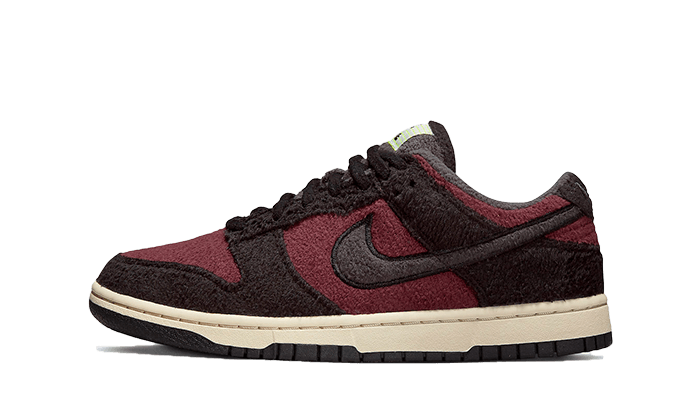 Nike Dunk Low Se Fleece Burgundy Crush