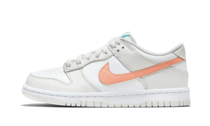 Nike Dunk Low White Bone Peach Aqua