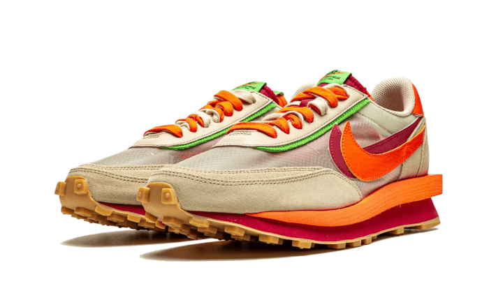 Nike Ld Waffle Sacai Clot Net Orange Blaze | Addict Sneakers