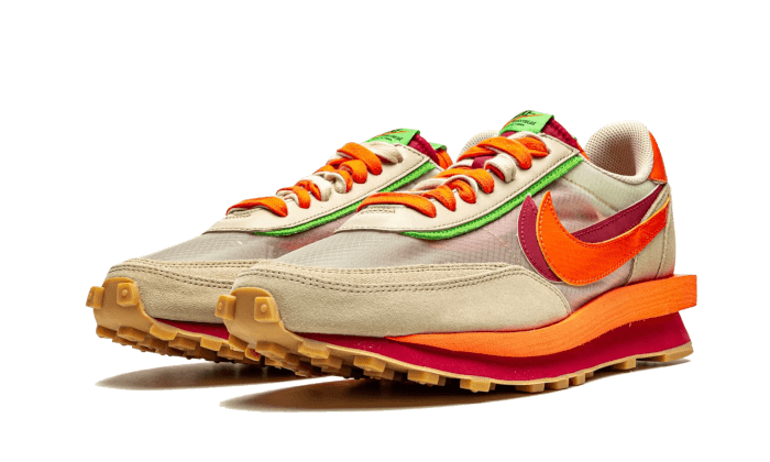 Nike LD Waffle Sacai Clot Net Orange Blaze Addict – Addict Sneakers