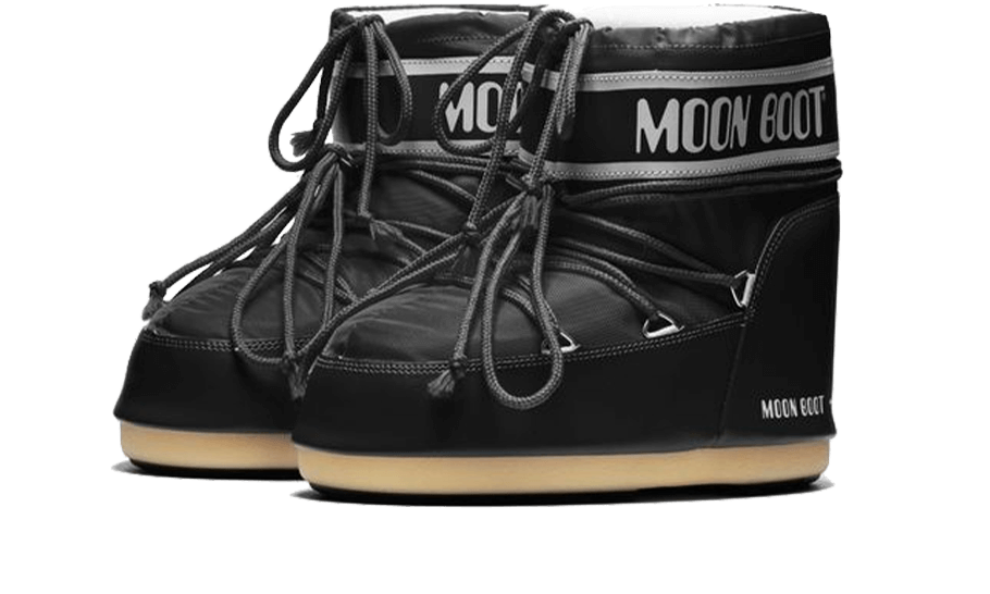 Moon Boot Icon Low Black Nylon
