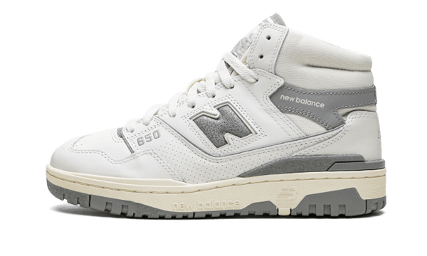 New Balance 650R Aim Leon Dore White Gray Addict Sneakers