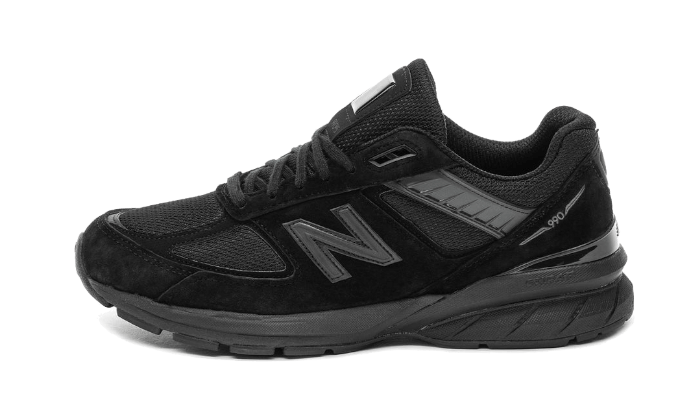 New Balance 990 V5 Made In Usa Triple Black Addict Sneakers
