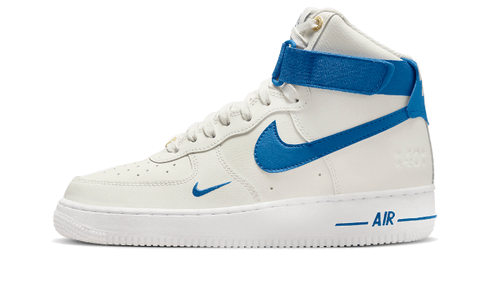 Nike Air Force 1 High 40Th Anniversary WeiB Blau Suchtige Turnschuhe Addict Sneakers
