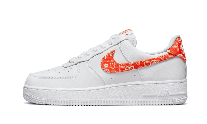 Nike Air Force Low 07 Essential Orange Paisley Addict Sneakers