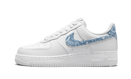 Nike Air Force 1 Low 07 Essential White Worn Blue Paisley | Addict Sneakers