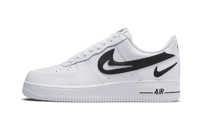 Nike Air Force 1 Low 07 Fm Cut Out Swoosh White Black | Addict Sneakers