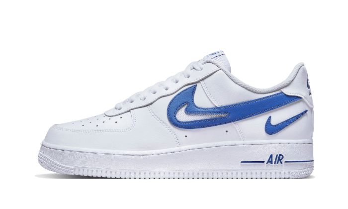 Nike Air Force 1 Low 07 Fm Cut Out Swoosh White Game Royal | Addict Sneakers