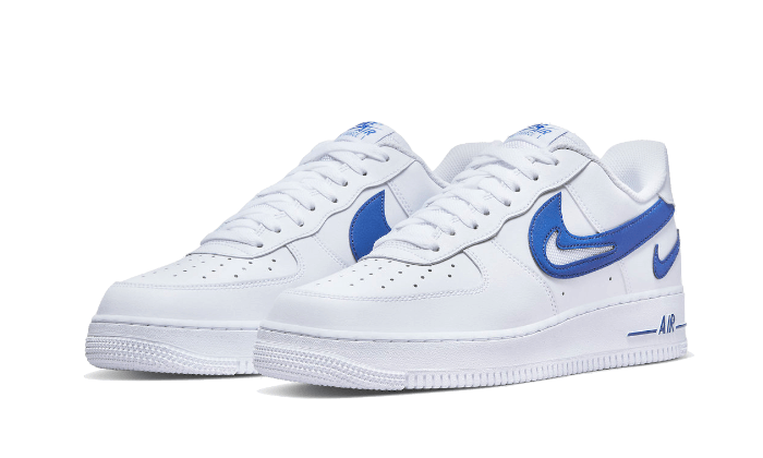 Nike Air Force 1 Low 07 Fm Cut Out Swoosh White Game Royal | Addict Sneakers