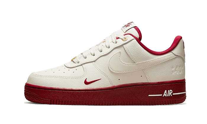Nike Air Force 1 Low 07 Se 40Th Anniversary Sail Team Red