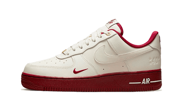 Nike Air Force 1 Low 07 Se 40Th Anniversary Sail Team Red Addict Sneakers