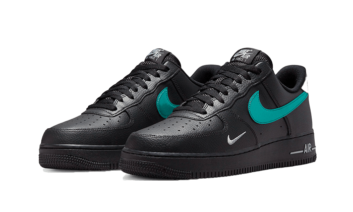 Nike Air Force 1 Low Schwarz Blau Lightning Suchtige Turnschuhe Addict Sneakers