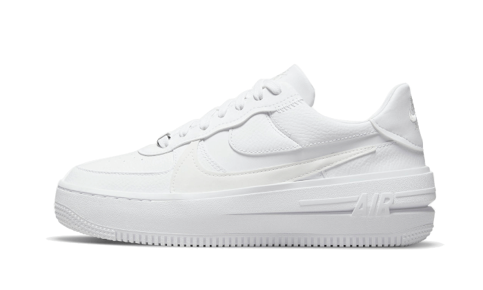 Nike Air Force Low Platform Triple White Addict Sneakers