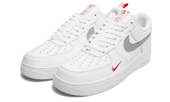 Nike Air Force 1 Low Weiß Rot Mini Swoosh