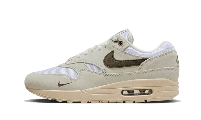 Nike Air Max 1 Sail Ironstone Suchtige Turnschuhe Addict Sneakers