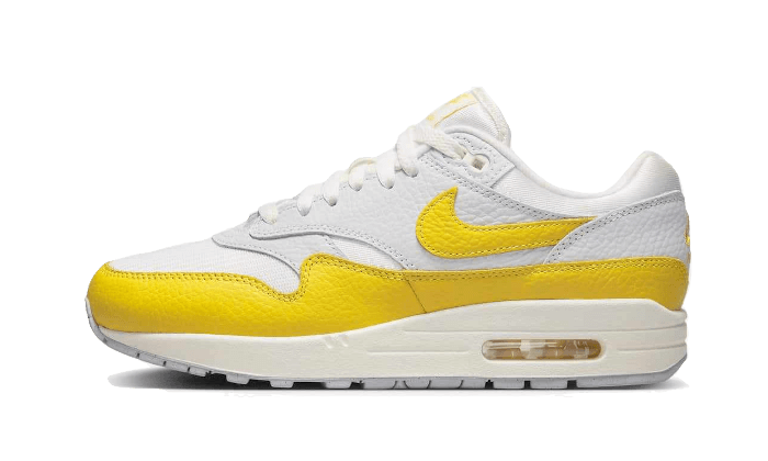 Nike Air Max 1 White Bright Yellow | Addict Sneakers