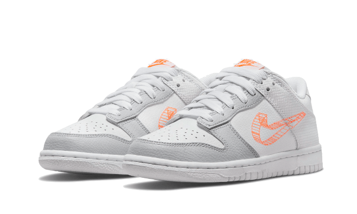 Nike Dunk Low 3D Swoosh White Grey