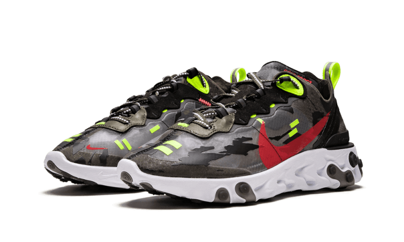 Nike React Element 87 Medium Olive Bright Crimson