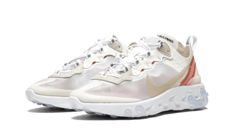 Nike React Element 87 Sail Light Bone Suchtige Turnschuhe Addict Sneakers