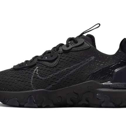 Nike React Vision Triple Black Addict Sneakers
