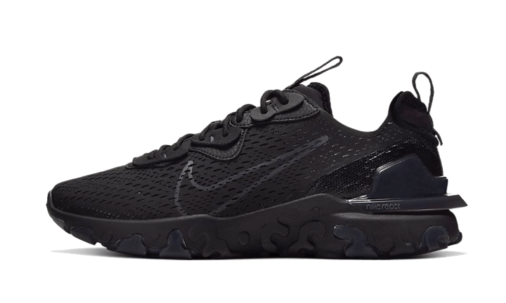 Nike React Vision Triple Schwarz